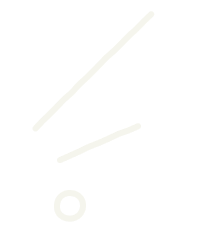 Simple white line drawing of a ball bouncing with motion lines on black background.